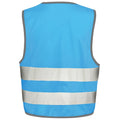 Sky Blue - Back - Result Childrens-Kids Enhanced Hi-Vis Vest