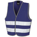Navy - Front - Result Childrens-Kids Enhanced Hi-Vis Vest