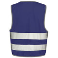 Navy - Back - Result Childrens-Kids Enhanced Hi-Vis Vest