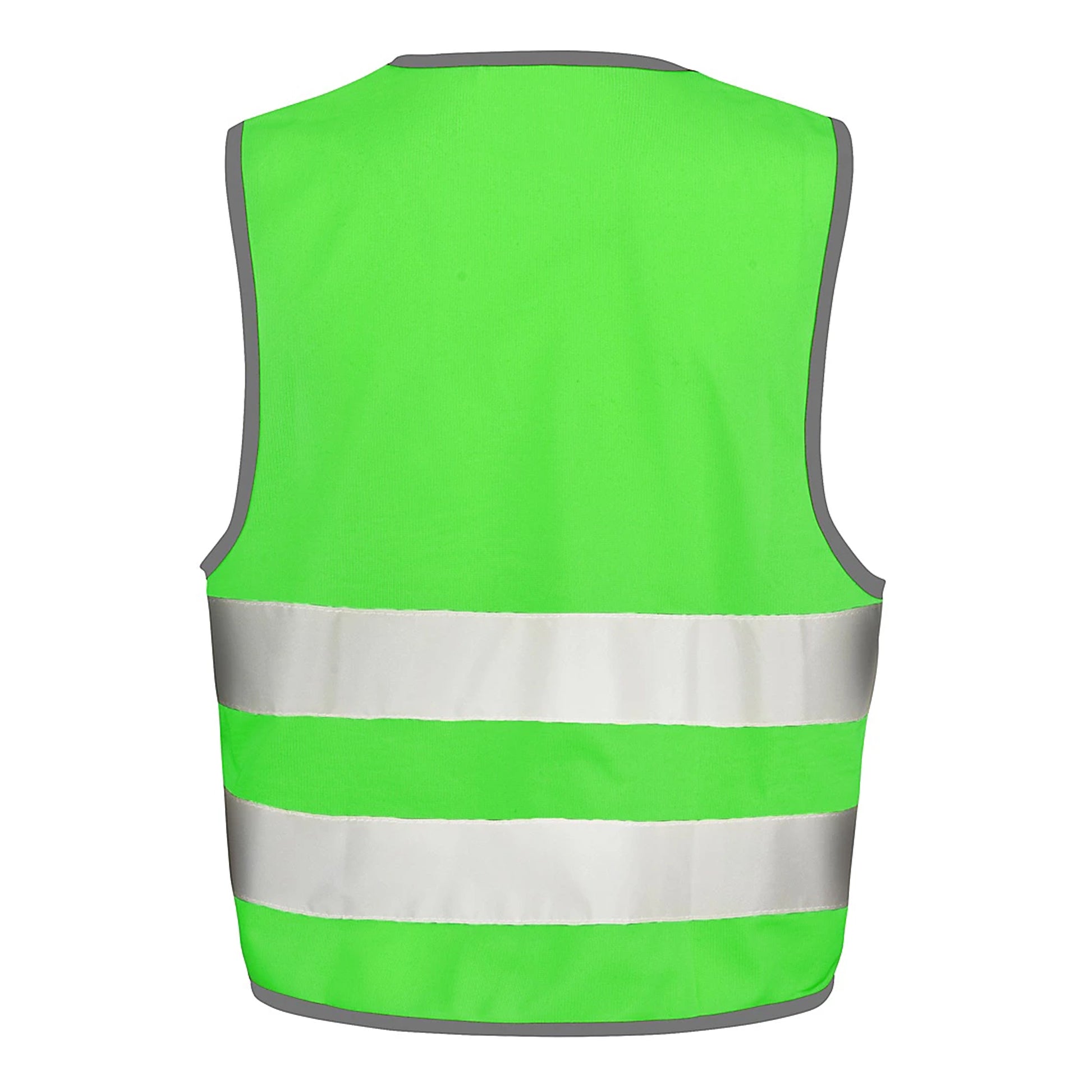 Lime Green - Back - Result Childrens-Kids Enhanced Hi-Vis Vest