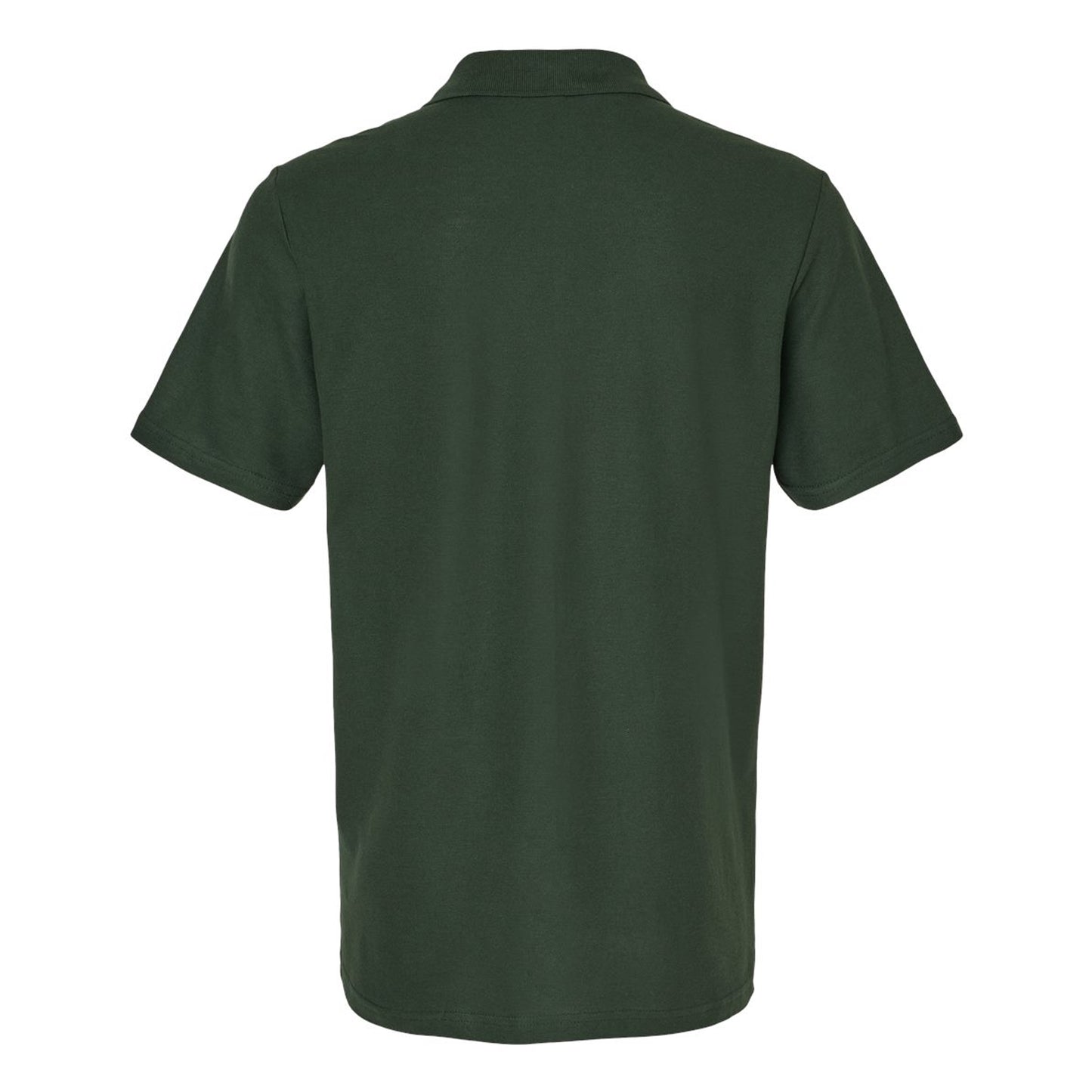 Forest Green - Back - Gildan Mens Double Piqué Polo Shirt