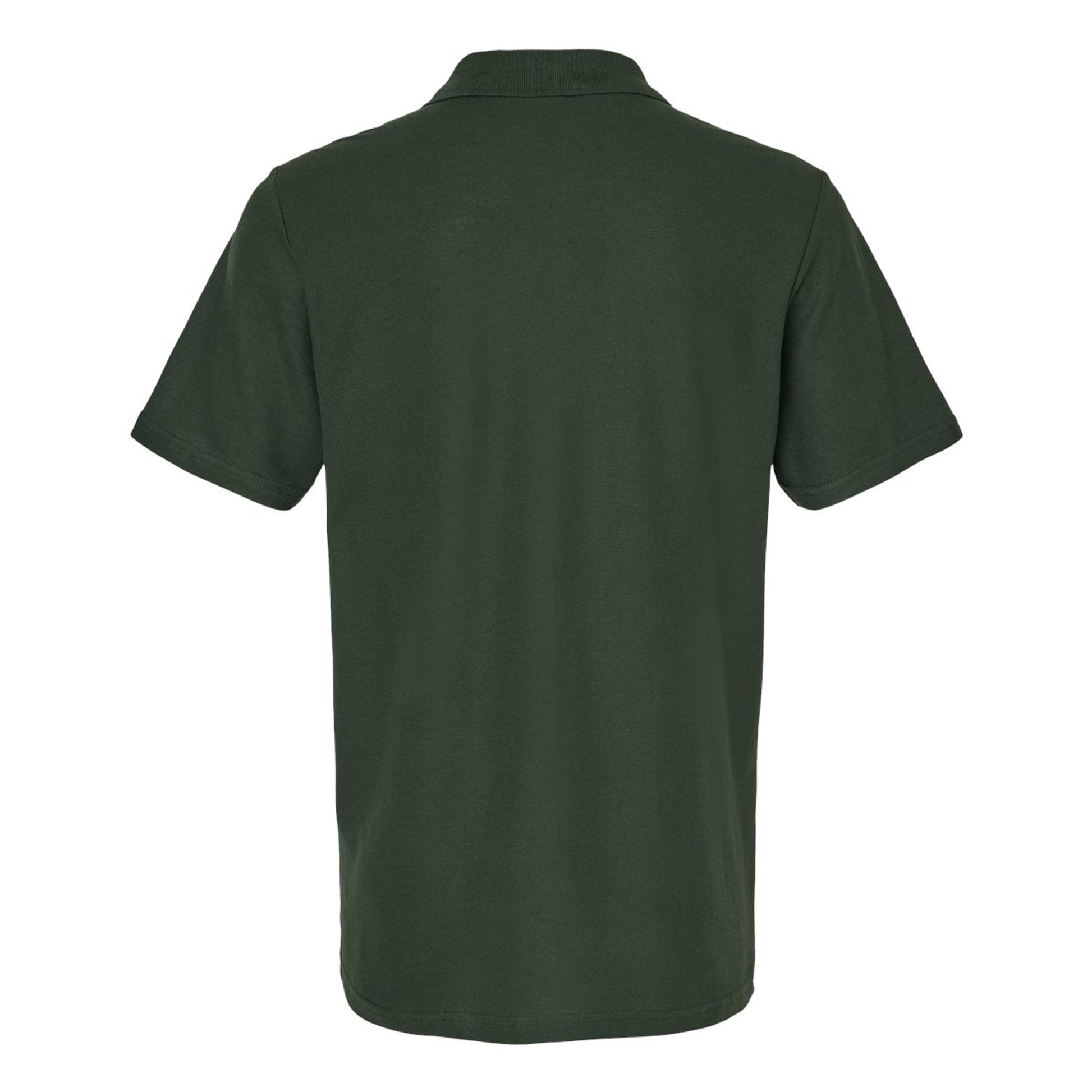 Forest Green - Back - Gildan Mens Double Piqué Polo Shirt