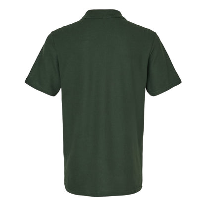 Forest Green - Back - Gildan Mens Double Piqué Polo Shirt