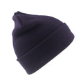 Navy - Front - Result Genuine Recycled Unisex Adult Woolly Ski Hat