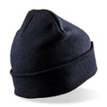 Navy - Back - Result Genuine Recycled Unisex Adult Thinsulate Beanie