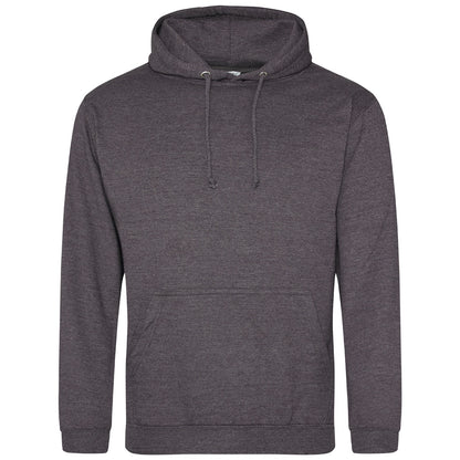 Charcoal - Front - Awdis Unisex Adult College Hoodie
