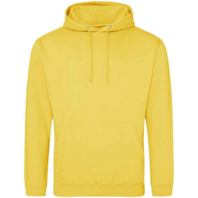 Sun Yellow - Front - Awdis Unisex Adult College Hoodie