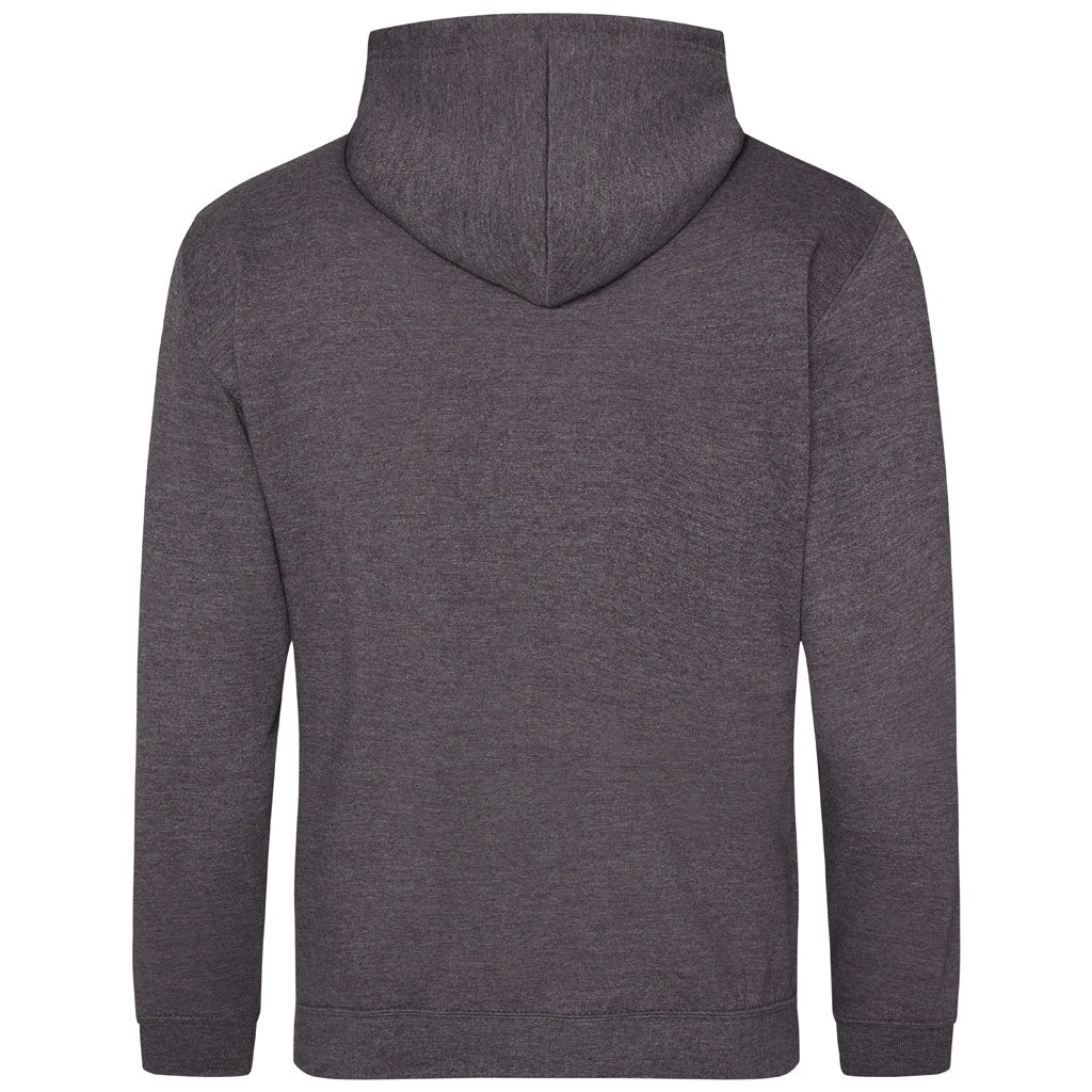 Charcoal - Back - Awdis Unisex Adult College Hoodie