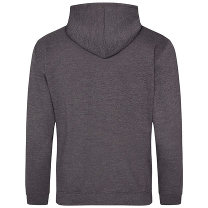 Charcoal - Back - Awdis Unisex Adult College Hoodie