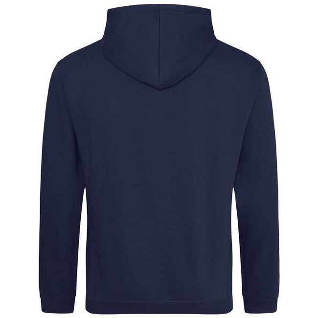 Navy Smoke - Back - Awdis Unisex Adult College Hoodie