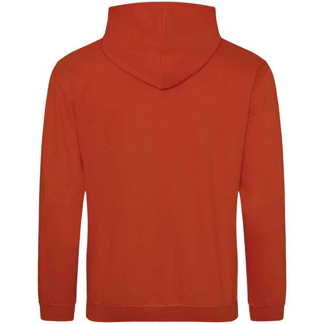 Burnt Orange - Back - Awdis Unisex Adult College Hoodie