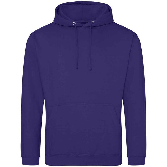 Ultra Violet - Front - Awdis Unisex Adult College Hoodie