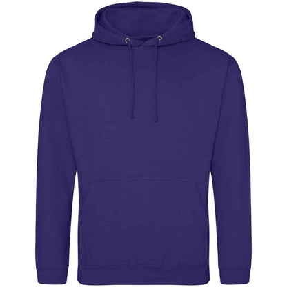 Ultra Violet - Front - Awdis Unisex Adult College Hoodie