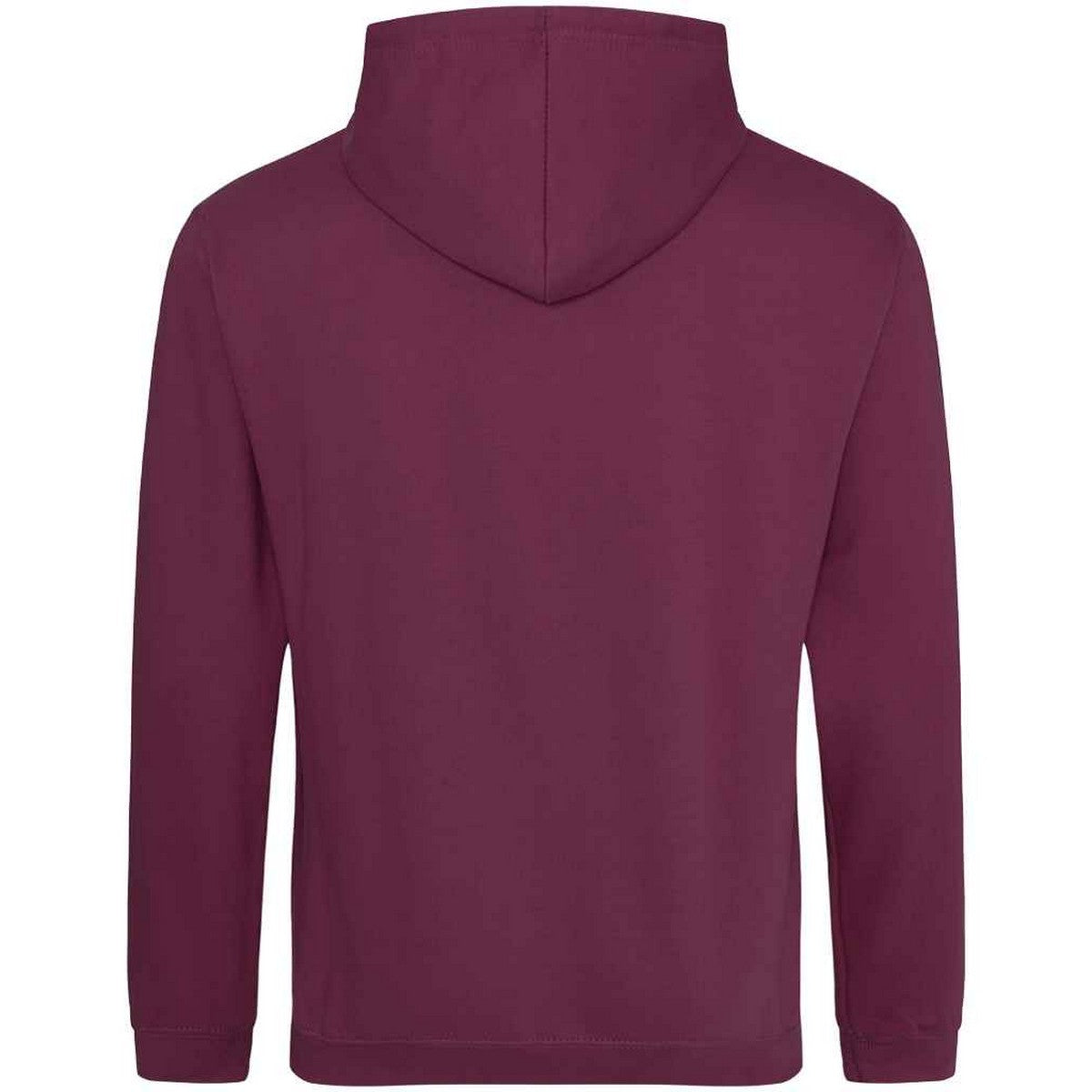 Burgundy Smoke - Back - Awdis Unisex Adult College Hoodie