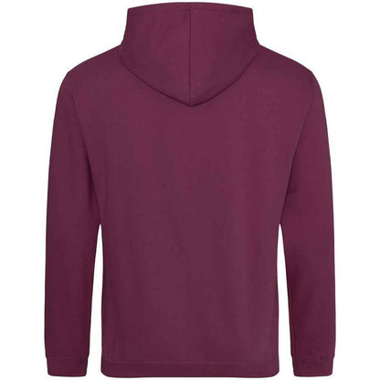 Burgundy Smoke - Back - Awdis Unisex Adult College Hoodie