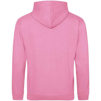 Candyfloss Pink - Back - Awdis Unisex Adult College Hoodie