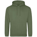 Earthy Green - Front - Awdis Unisex Adult College Hoodie