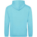 Turquoise Surf - Back - Awdis Unisex Adult College Hoodie