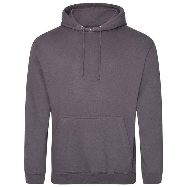 Steel Grey - Front - Awdis Unisex Adult College Hoodie