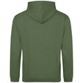 Earthy Green - Back - Awdis Unisex Adult College Hoodie