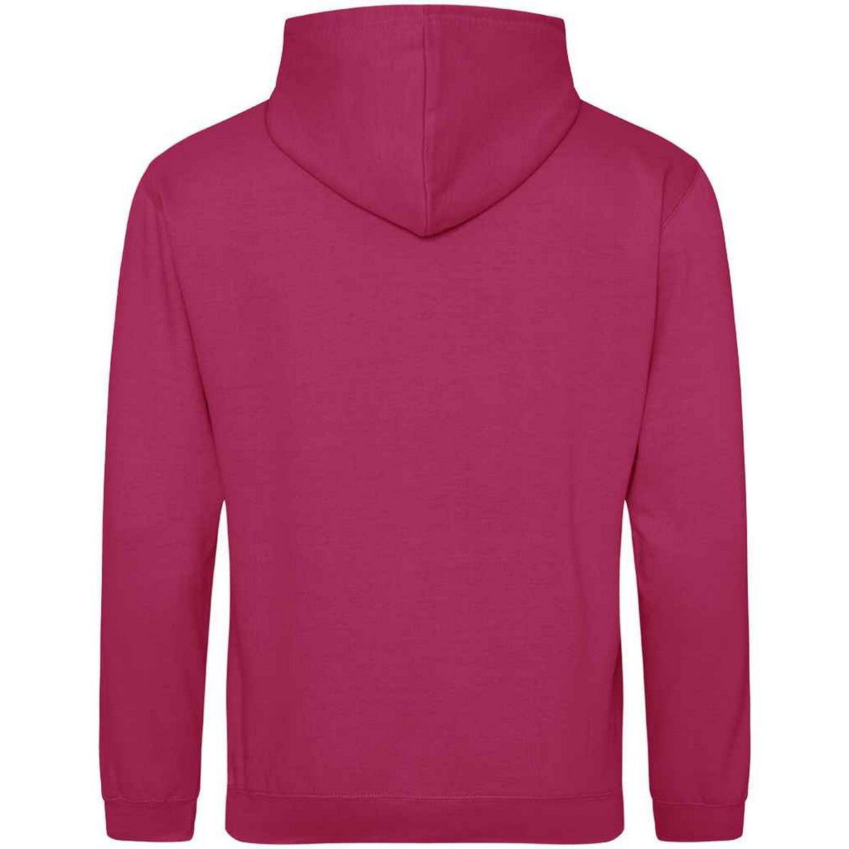 Hot Pink - Back - Awdis Unisex Adult College Hoodie