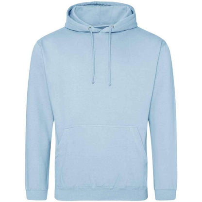 Ice Blue - Front - Awdis Unisex Adult College Hoodie
