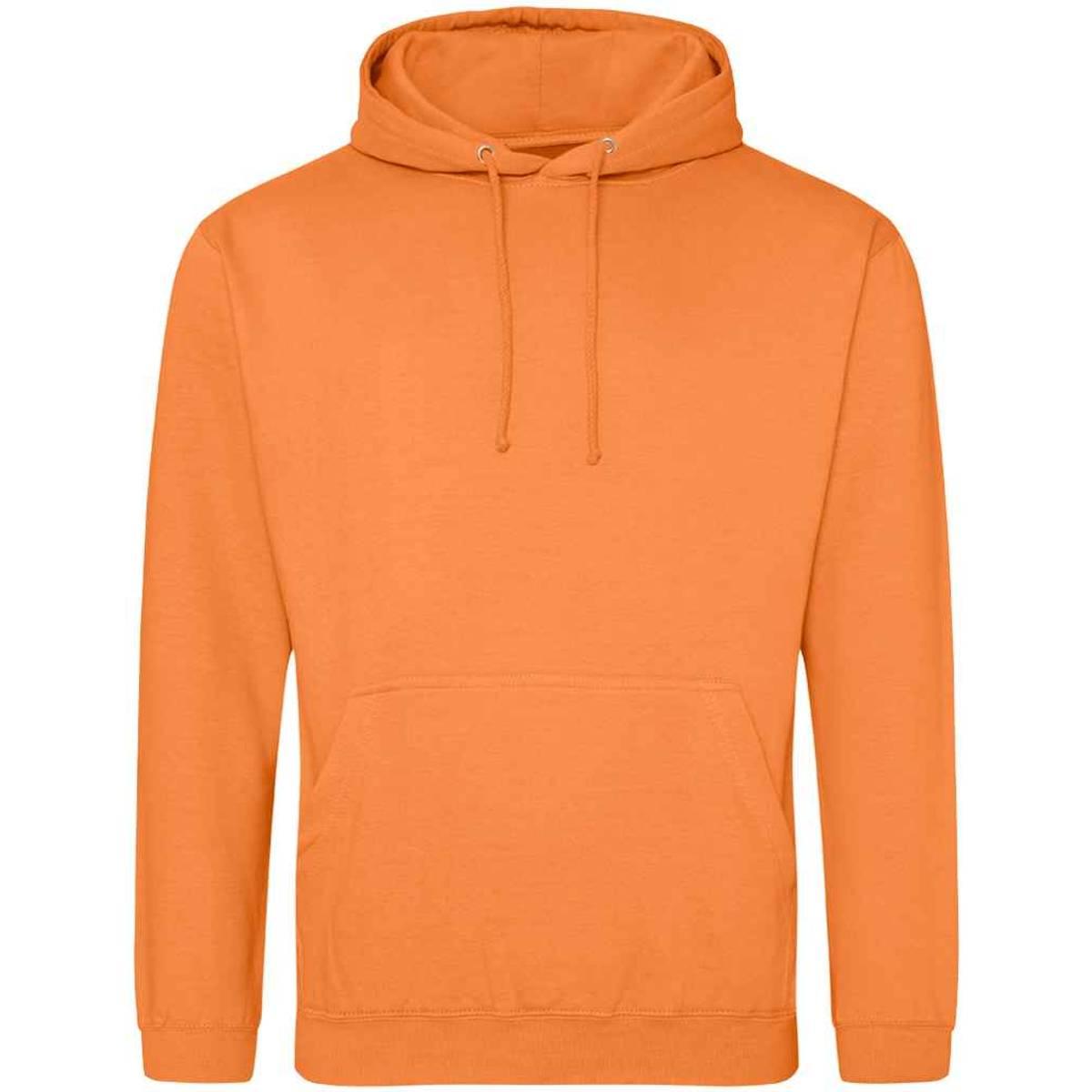 Light Orange - Front - Awdis Unisex Adult College Hoodie
