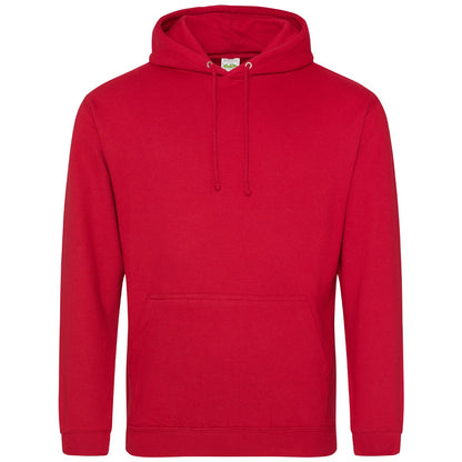 Fire Red - Front - Awdis Unisex Adult College Hoodie