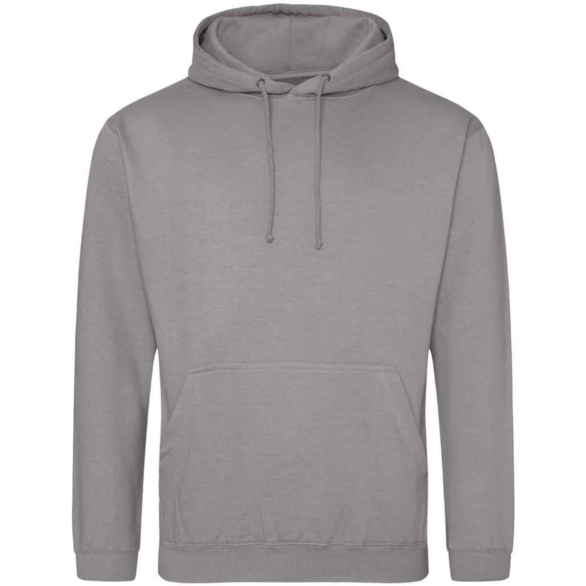 Platinum Grey - Front - Awdis Unisex Adult College Hoodie