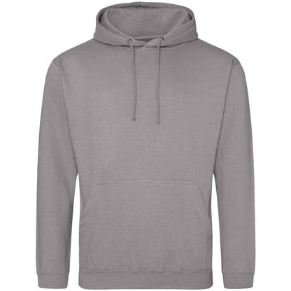 Platinum Grey - Front - Awdis Unisex Adult College Hoodie