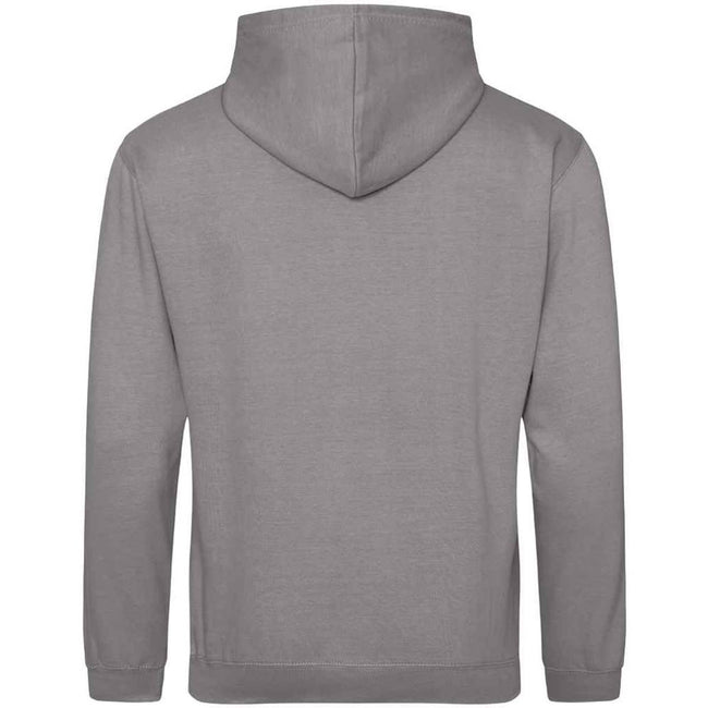 Platinum Grey - Back - Awdis Unisex Adult College Hoodie