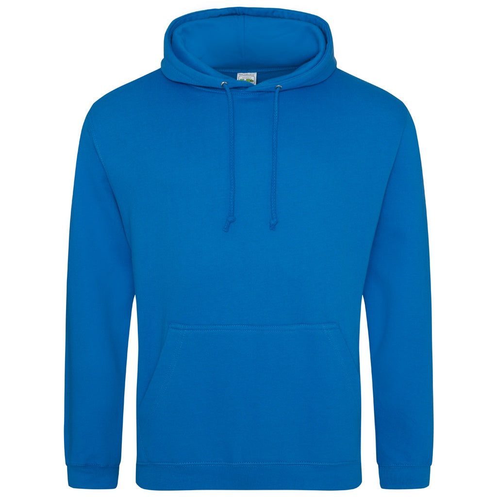 Sapphire Blue - Front - Awdis Unisex Adult College Hoodie