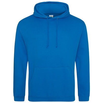 Sapphire Blue - Front - Awdis Unisex Adult College Hoodie