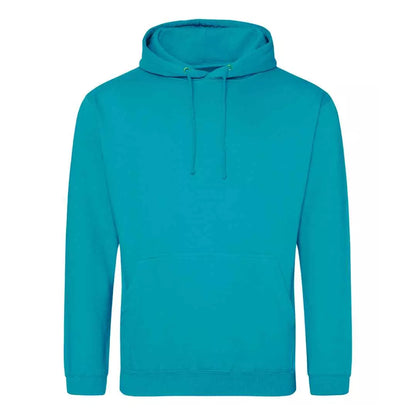 Lagoon Blue - Front - Awdis Unisex Adult College Hoodie