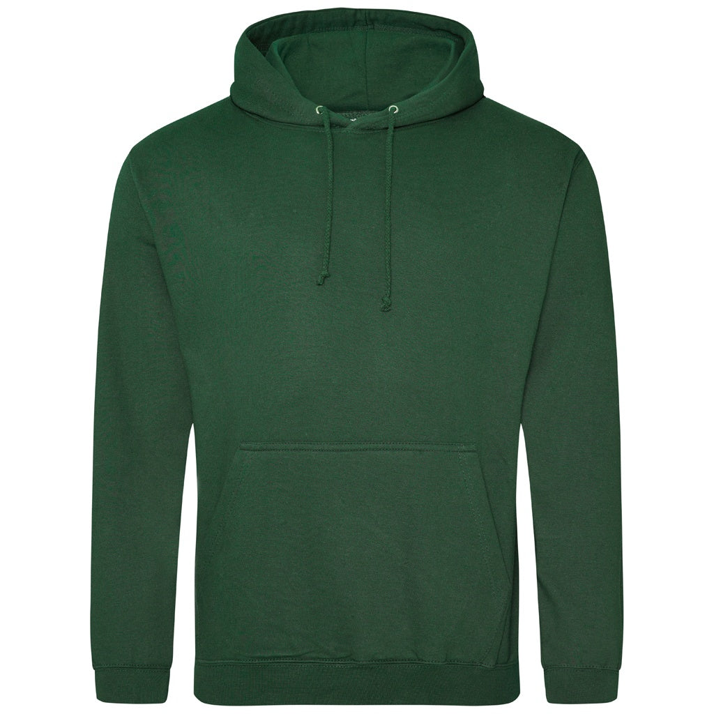 Bottle Green - Front - Awdis Unisex Adult College Hoodie