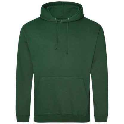 Bottle Green - Front - Awdis Unisex Adult College Hoodie