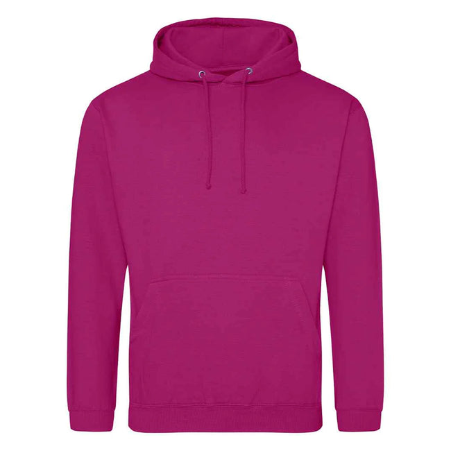 Festival Fuchsia - Front - Awdis Unisex Adult College Hoodie
