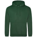 Bottle Green - Front - Awdis Unisex Adult College Hoodie