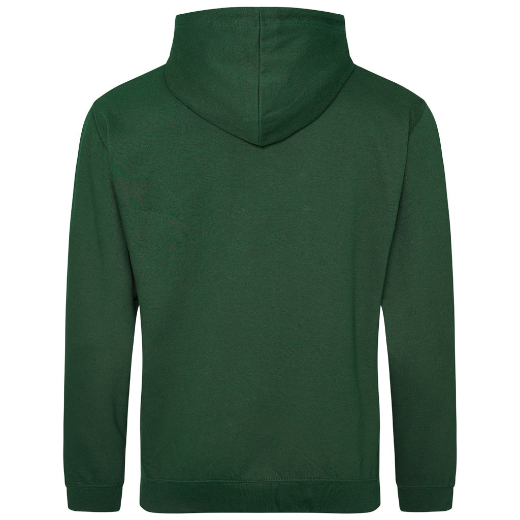Bottle Green - Back - Awdis Unisex Adult College Hoodie