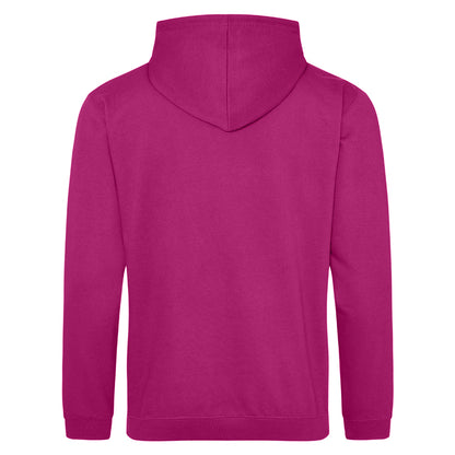 Festival Fuchsia - Back - Awdis Unisex Adult College Hoodie