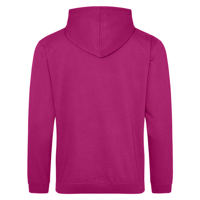 Festival Fuchsia - Back - Awdis Unisex Adult College Hoodie