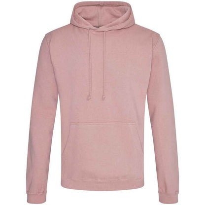 Dusty Pink - Front - Awdis Unisex Adult College Hoodie