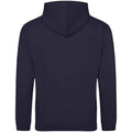 New French Navy - Back - Awdis Unisex Adult College Hoodie