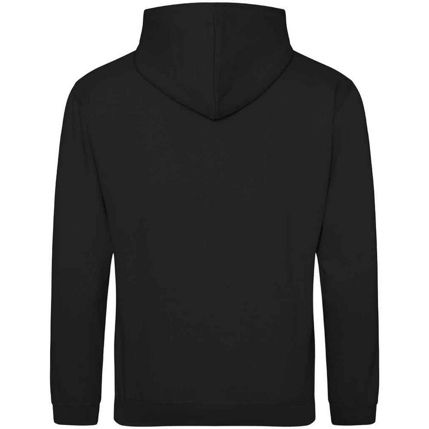 Jet Black - Back - Awdis Unisex Adult College Hoodie