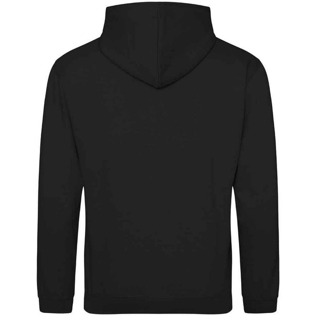 Jet Black - Back - Awdis Unisex Adult College Hoodie