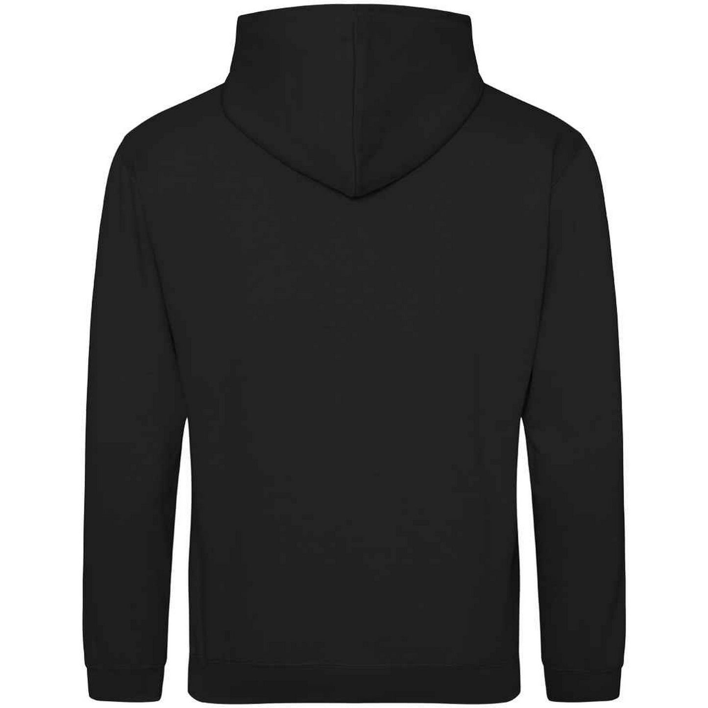 Deep Black - Back - Awdis Unisex Adult College Hoodie