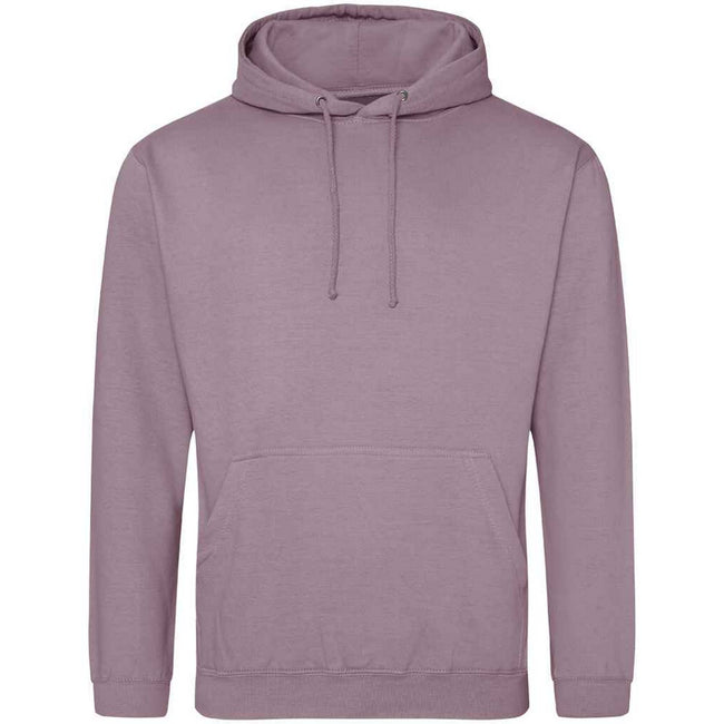 Dusty Purple - Front - Awdis Unisex Adult College Hoodie