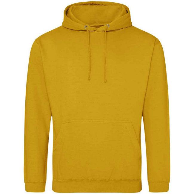 Mustard - Front - Awdis Unisex Adult College Hoodie