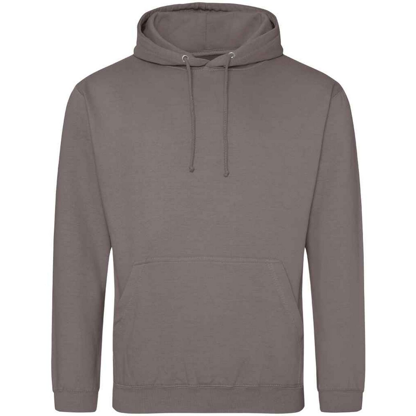 Mocha - Front - Awdis Unisex Adult College Hoodie