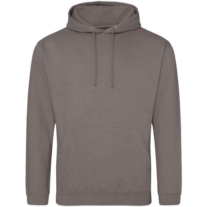 Mocha - Front - Awdis Unisex Adult College Hoodie